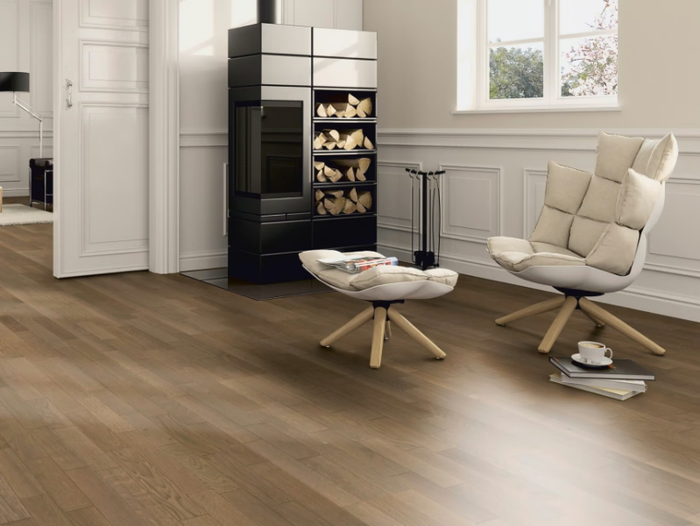 P09 OAK DESIGN TERRA BROWN - 3 layers oak parquet _ Ter Hürne